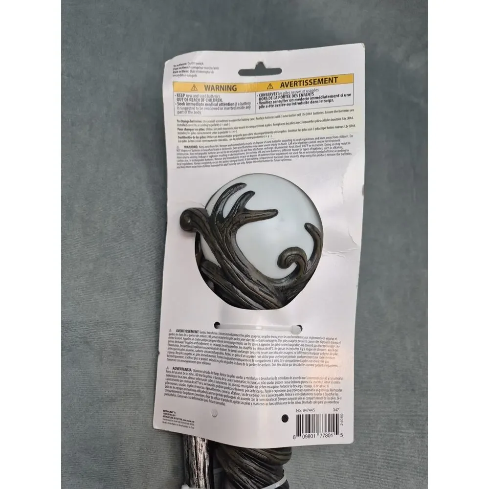 Staff Light Up Ball Wizard Sorcerer Staff Cane Halloween CoplayCostume Accessory
